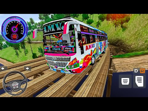 Bus Simulator Indonesia New Map Mod - Mod AMVJ Private Bus Simulator - Android GamePlay