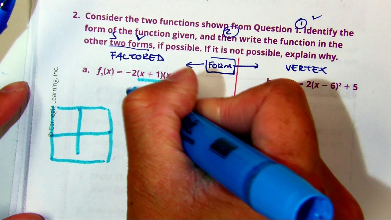 1.1.4 Activity 4.2 page M1 59 question #2a math 5 carnegie