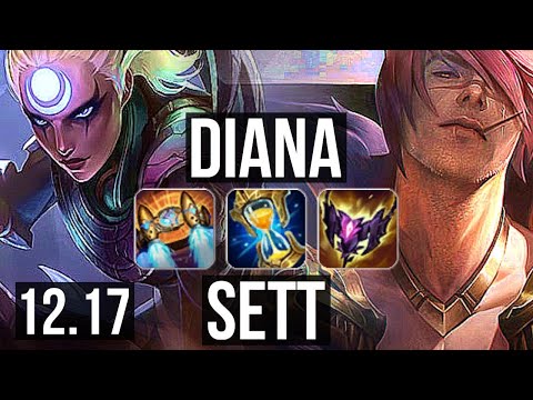 DIANA vs SETT (MID) | 8/1/2, 900+ games, 1.1M mastery | KR Diamond | 12.17