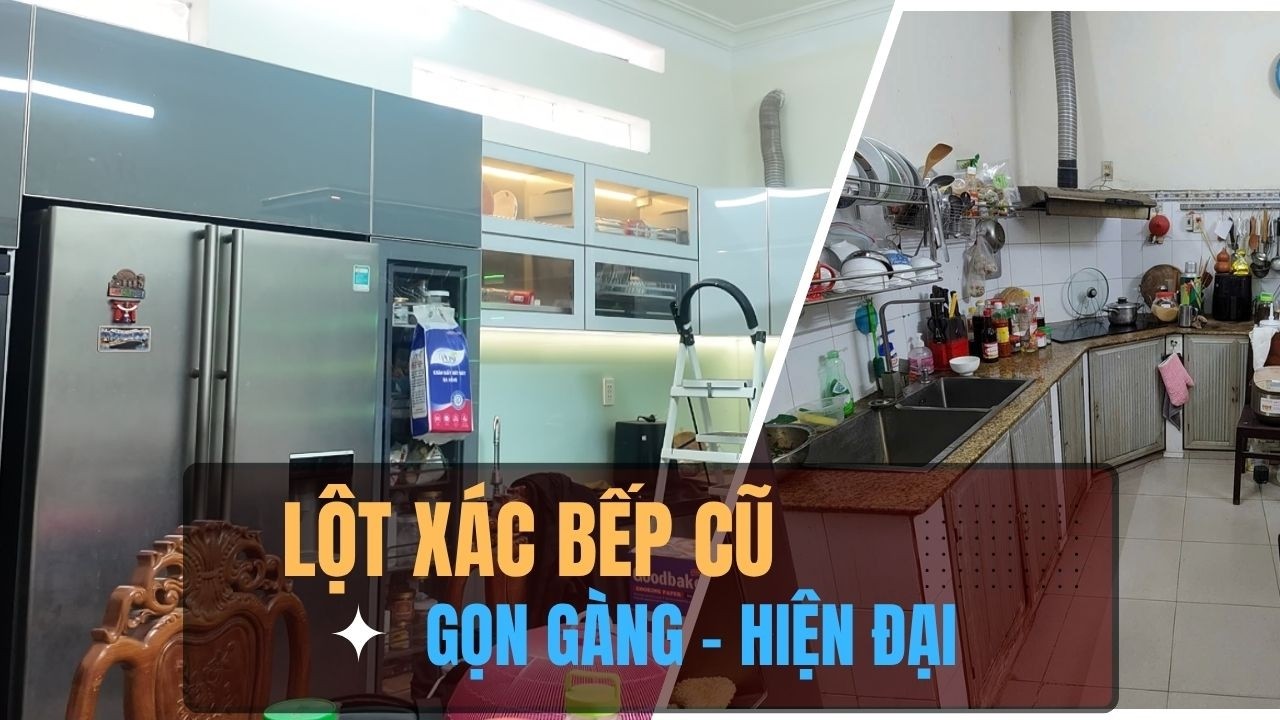 Bếp Sang Trọng Đẳng Cấp Với Tủ Inox Cánh Kính Và Phụ Kiện Eurogold 