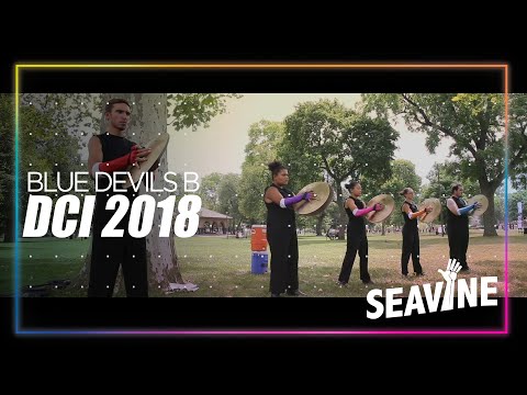 Blue Devils B Drum and Bugle Corps Cymbal Line 2018 Semi Finals- In the Lot with Seavine