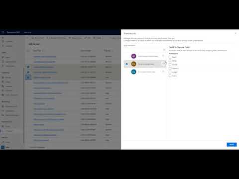 How to Share Records in Dynamics 365 Feature: 2021 Wave 2 Update