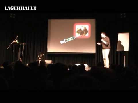 Johannes Hinrich von Borstel beim 1. Osnabrücker Science Slam