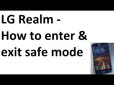 LG Realm how to enter / exit safe mode safemode for troubleshooting your phone