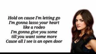 Lucy Hale - Run this town [ Lyrics Video ]