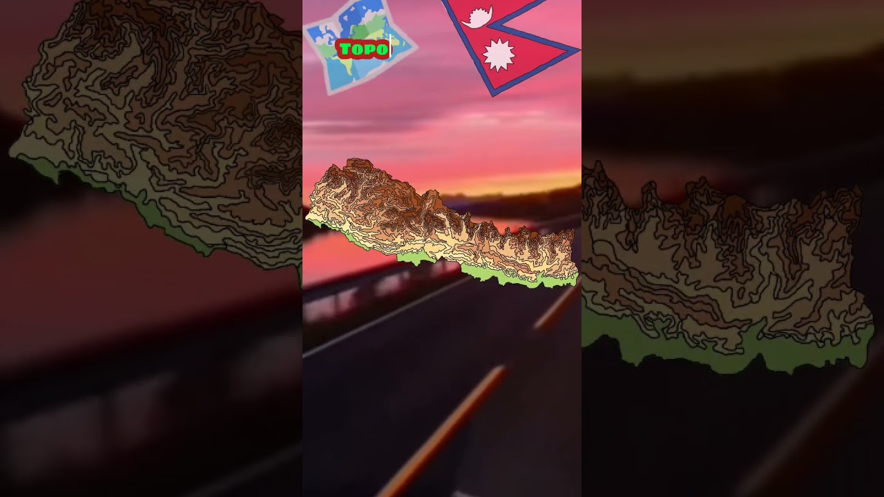 Topographic map of Nepal