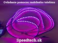 LED RGB podsvietenie vnútorné / vonkajšie - 12V / Bluetooth / 4x pásik - Video Youtube