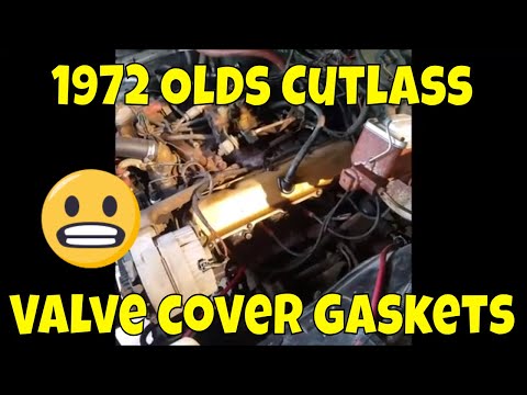 1972 Oldsmobile Cutlass valve cover gasket replacement 350 5.7