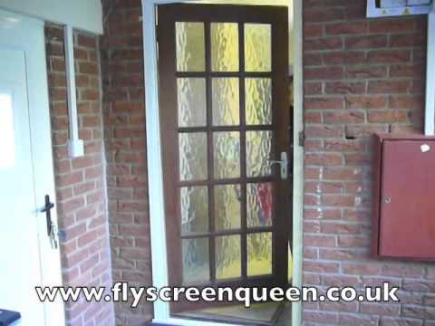 Single Folding Flyscreen Door - watch the video