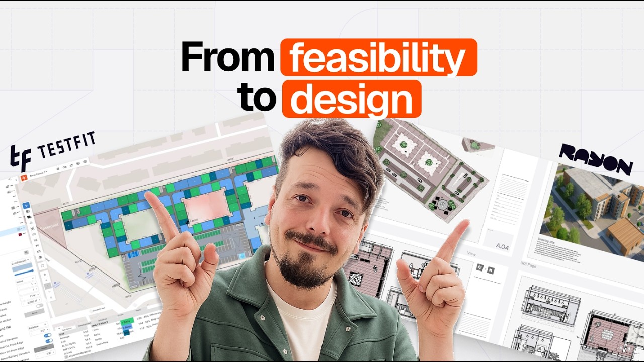 How to Turn a TestFit Site Plan into a Detailed Architectural Drawing in Rayon