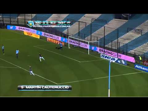 Gol de Cauteruccio Racing 0   San Lorenzo 1 Fecha 2 Torneo Inicial 2013 Fútbol Para Todos