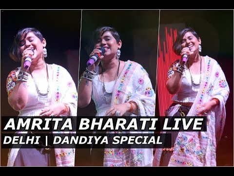 Amrita Bharati  Amrita Bharati Live Performance at Delhi | Navratri Utsav | Dandiya Songs | Indian Singer | Youtuber