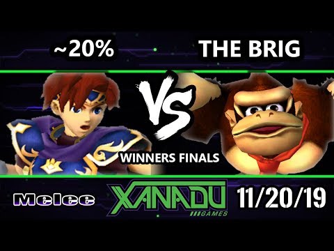 S@X 329 SSBM - ~20% (Fox, Roy) Vs. The Brig (DK, Captain Falcon) Smash Melee Winners Finals