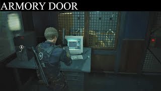 Resident Evil 2 Remake: How to Unlock Armory Door - USB Dongle Key Location