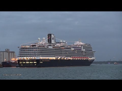 Holland America Line KONINGSDAM maiden departure with Mein Schiff 4 Southampton 18/09/18