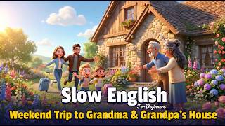 Learn English at Grandparents' Farm | Easy English Conversation for Beginners