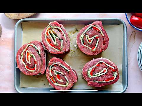 Flank Steak Pinwheels - Perfect Easy Summer Grilling Recipe!