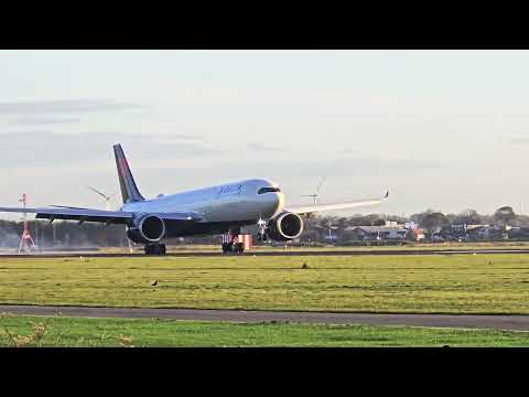 Stunning A330-900neo Touchdown! 💙 Delta N435DX JFK → AMS