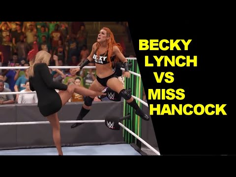 WWE 2K22 Becky Lynch vs Miss Hancock - No Holds Barred