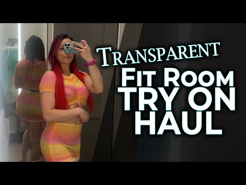 [4K] Transparent Mesh Try on Haul Clothes | See-Through & Braless