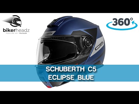 NEW SCHUBERTH C5 Flip Front Motorcycle Helmet Eclipse Blue 4K 360