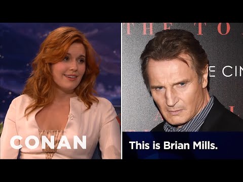 Maggie Grace: Liam Neeson Prank-Called My Ex-Boyfriend | CONAN on TBS