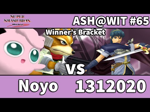 Noyo (Puff, Fox) vs 1312020 (Marth) - ASH@WIT #65 Melee Bracket
