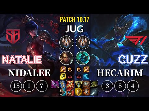SB Natalie Nidalee vs T1 Cuzz Hecarim Jungle - KR Patch 10.17