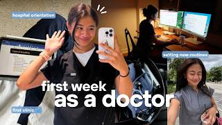 my first week as a doctor 🩺 | starting residency, seeing patients & apartment updates