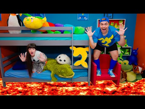 O CHÃO É LAVA COM LUCCAS NETO E SUA IRMÃ GI / The Floor is Lava Luccas Neto and your sister Gi