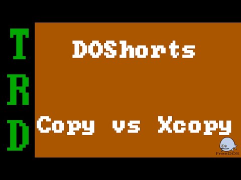 DOShorts | Copy vs Xcopy - DOS and FreeDOS