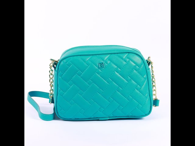 شنطة كروس نسائية بينك بسلسال دهبي