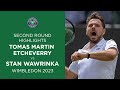 Tomas Martin Etcheverry vs Stan Wawrinka | Second Round Highlights | Wimbledon 2023