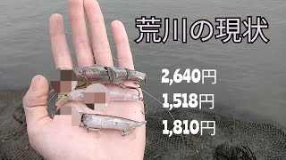 荒川の釣り場はルアーだらけだった件。