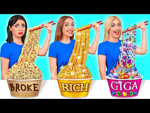 Rich vs Broke vs Giga Rich Food Challenge #2 by Multi DO Challenge