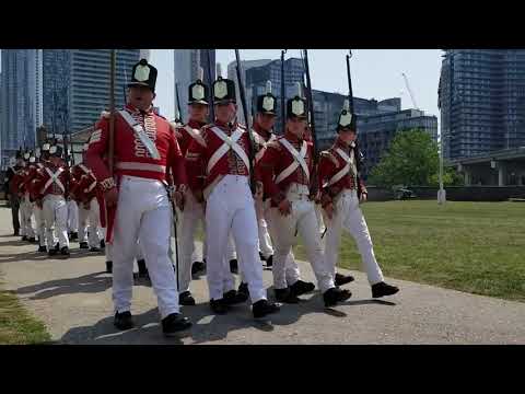 Military parade at Fort York Toronto Summer 2018
