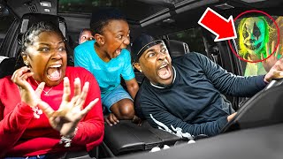 WE DROVE THROUGH A HAUNTED CAR WASH! **SCARY**