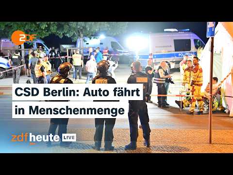 Was wir zum mutmaßlichen Anschlag auf den CSD in Berlin wissen | ZDFheute live