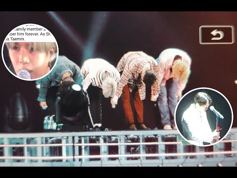 SHINee Onew Can't Hold His Tears On The Stage For First Time Since Jonghyun Passed Away