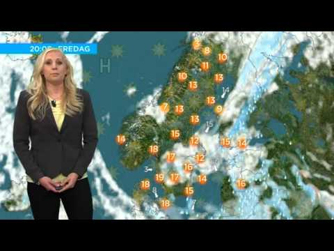 Angelica Lundbergs debut som TV4-meteorolog - Nyhetsmorgon (TV4)