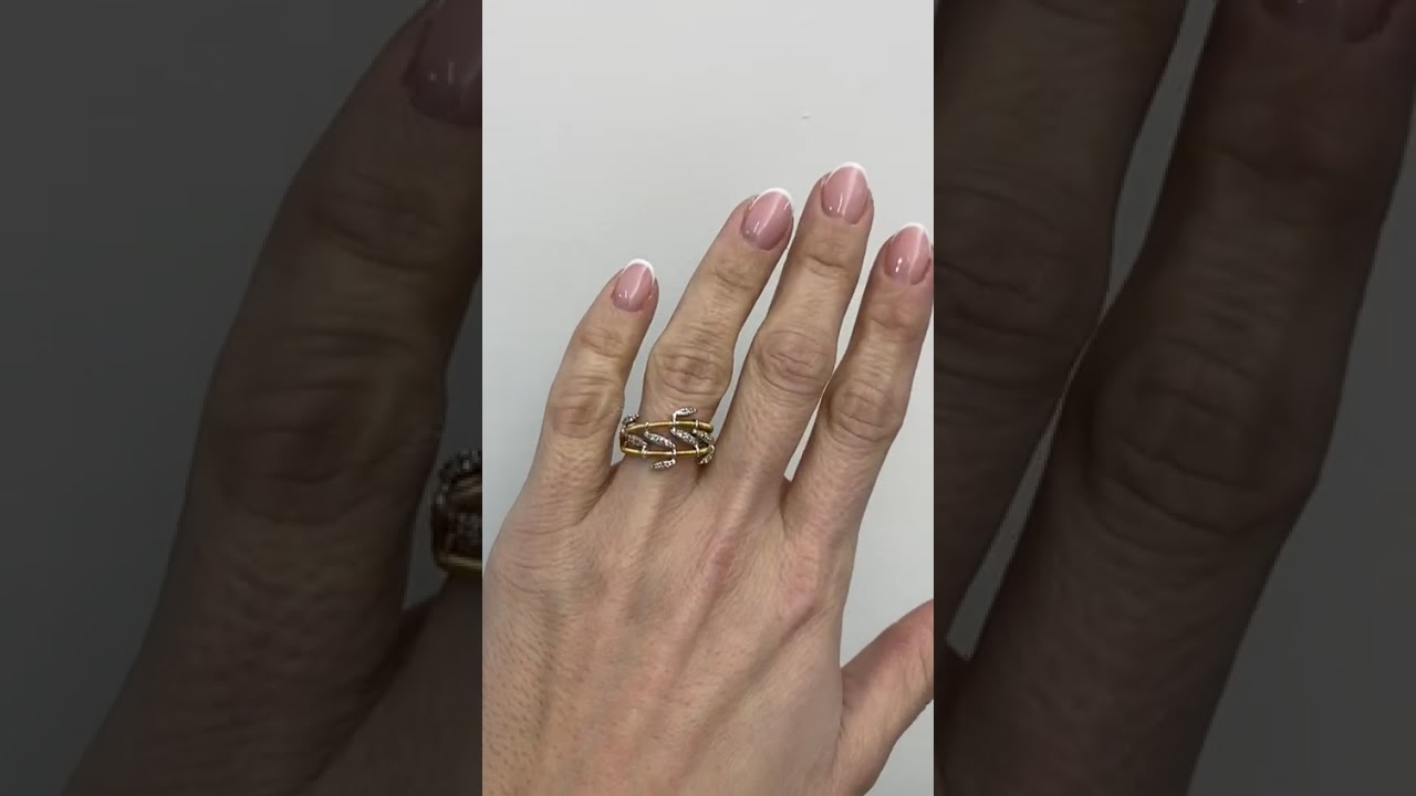 Anello Marco Bicego collezione Portofino con 0,10ct di diamanti in oro 18kt