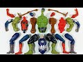 Assemble Spiderman VS Captain America VS Siren Head VS Hulk Smash Avengers Superhero Toys