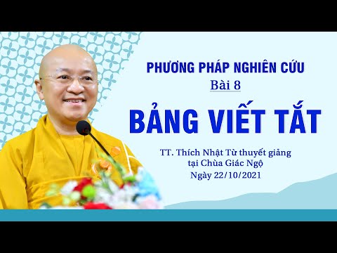 Bảng viết tắt l Phương pháp nghiên cứu 2021