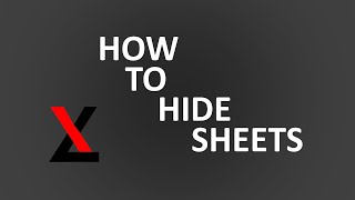 How to Really Hide your Sheets