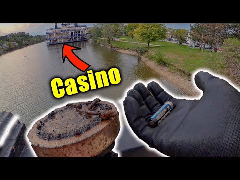 Magnet Fishing Next To A Casino! (Crazy Find)