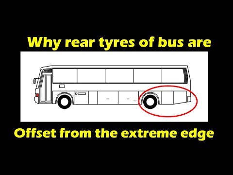 Why rear tyres of buses are not at the extreme ends
