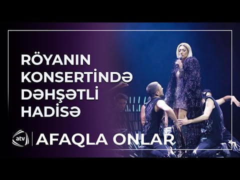 Röyanın konsertində dəhşətli hadisə - Xalq artisti hönkür-hönkür AĞLADI