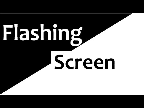 Black And White Flashing Screen