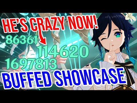 How GREAT are Venti's Buffs? C0 Showcase and Consetellations Too! Genshin Impact Luna III