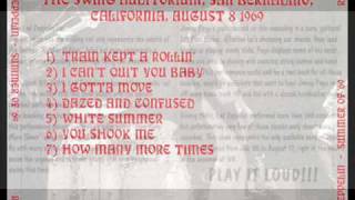 Led Zeppelin "I Gotta Move" San Bernardino, California 1969 August 08